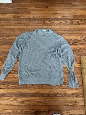 Buck Mason Men's Light Blue Crewneck Sweater